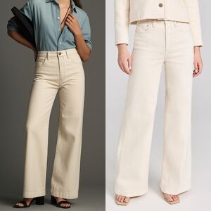 Pistola Lana Ecru Wide Leg Jeans
